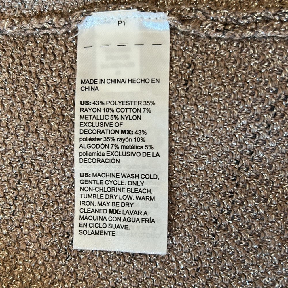 EUC - Chico’s GORGEOUS Tan/Silver Tailored Jacket - Picture 10 of 10